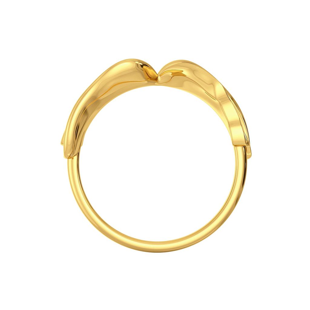 Flax Petale Gold Rings image