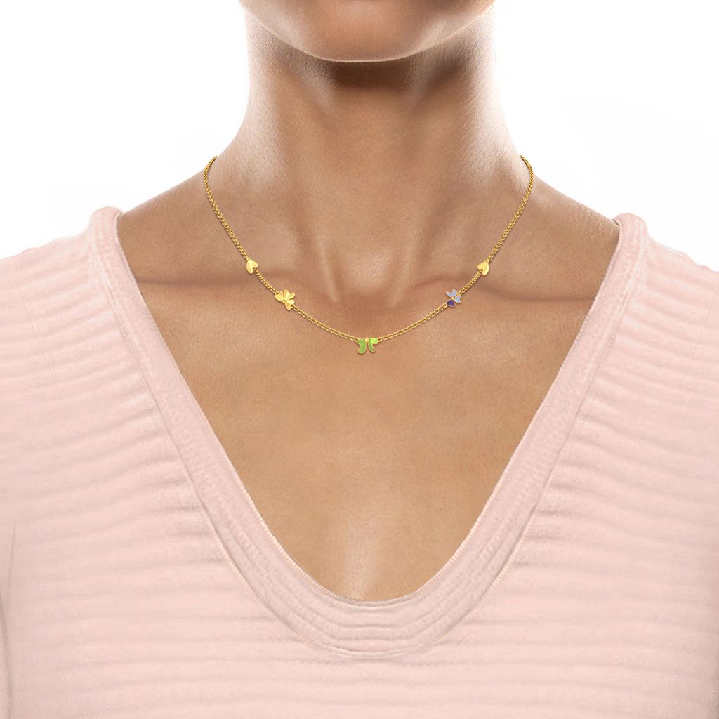 Saga de Corsage Gold Necklaces