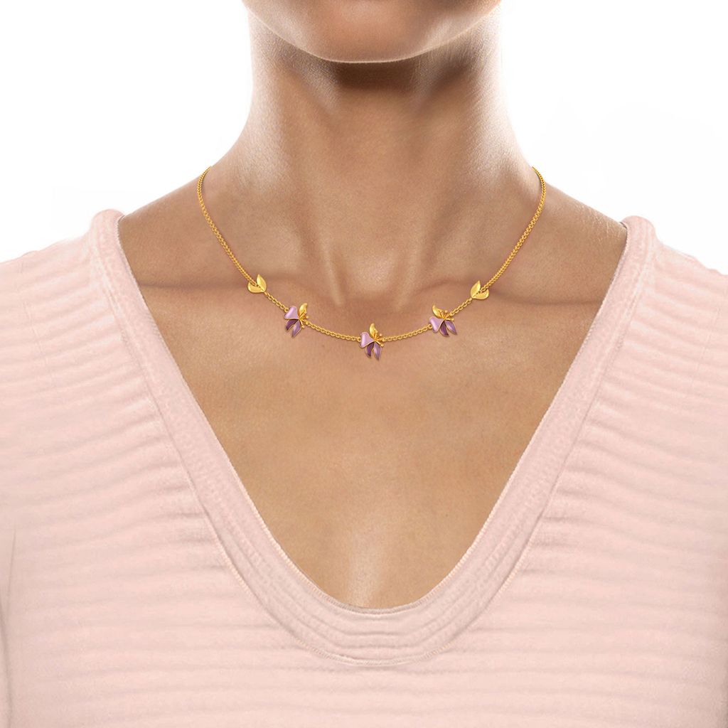 Boutonniere Gold Necklaces