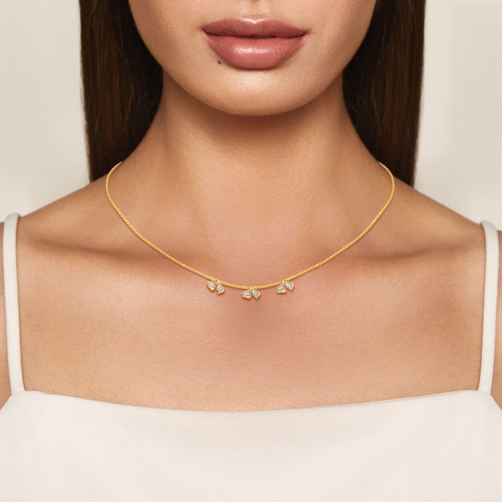 Triple Twins Diamond Necklaces