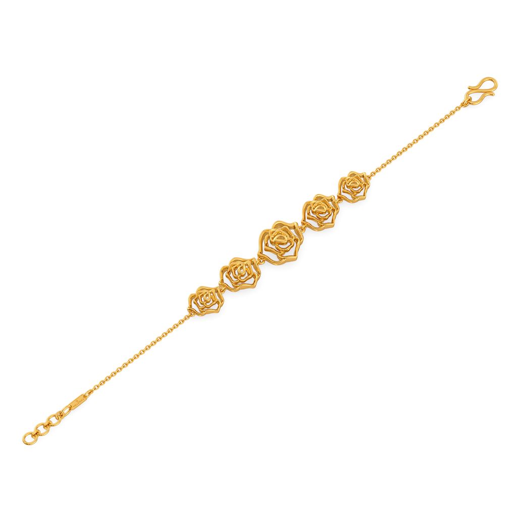 Rosy Radiance Gold Bracelets