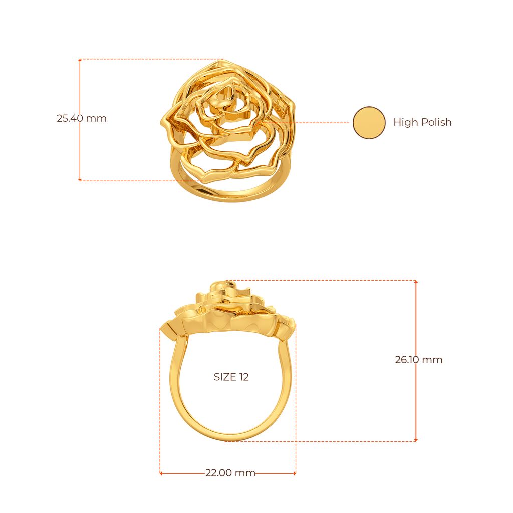 Rosy Radiance Gold Rings image