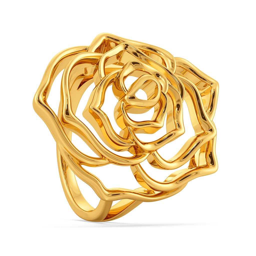 Rosy Radiance Gold Rings image