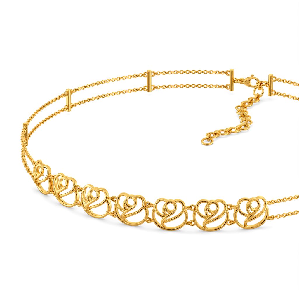 Rose All Over Gold Necklaces
