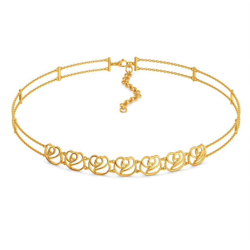Rose All Over Gold Necklaces