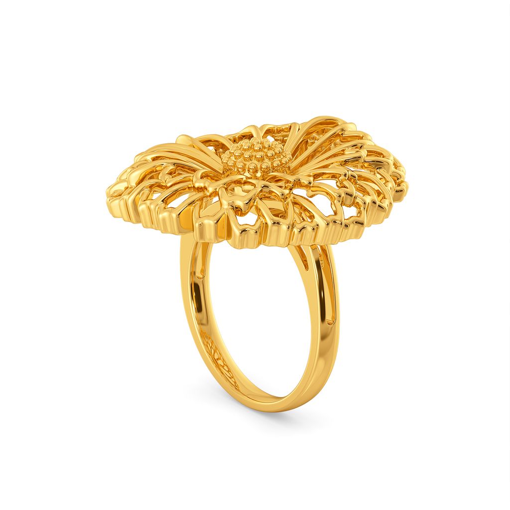 Flower Bouquet Gold Rings image