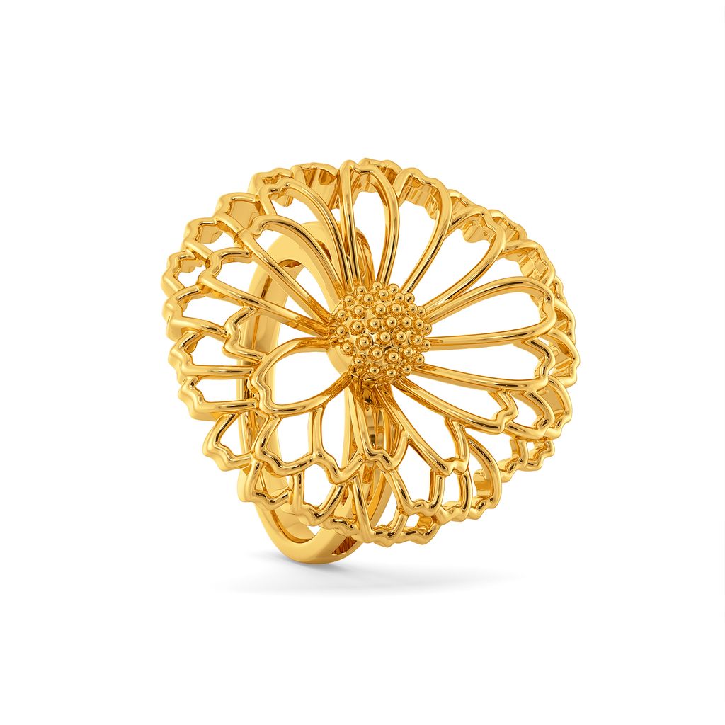 Flower Bouquet Gold Rings image