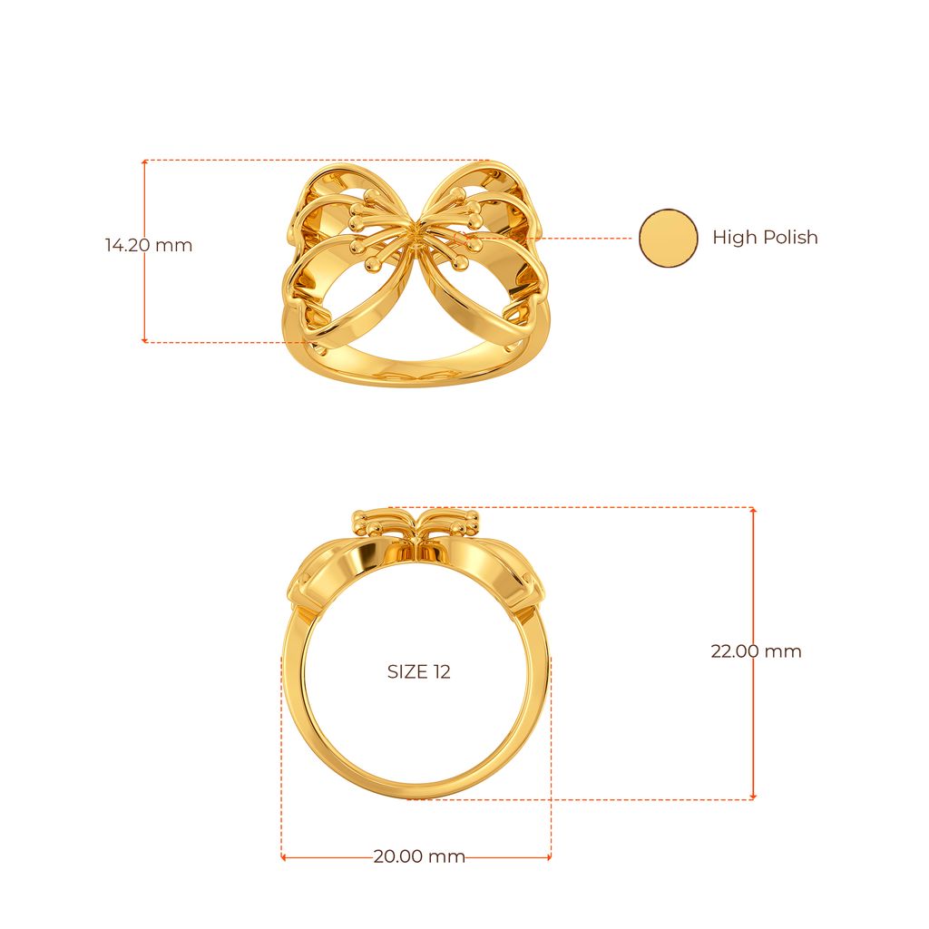 Twinkle O Tulip Gold Rings image