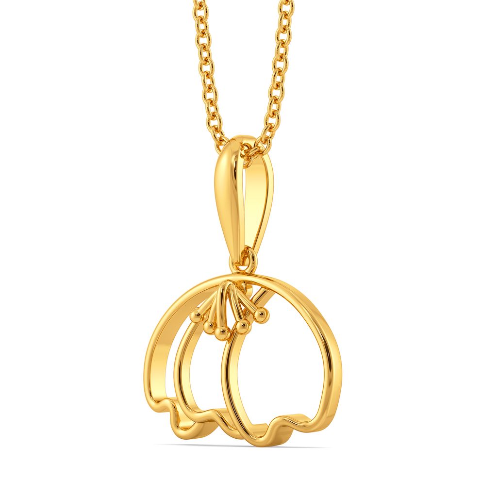 Twinkle O Tulip Gold Pendants
