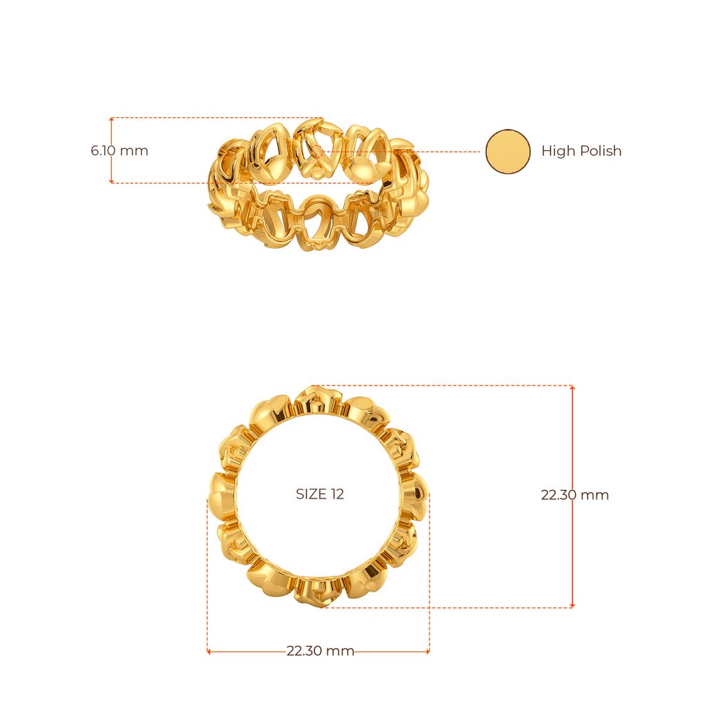 Tune Into Tulip Gold Rings image