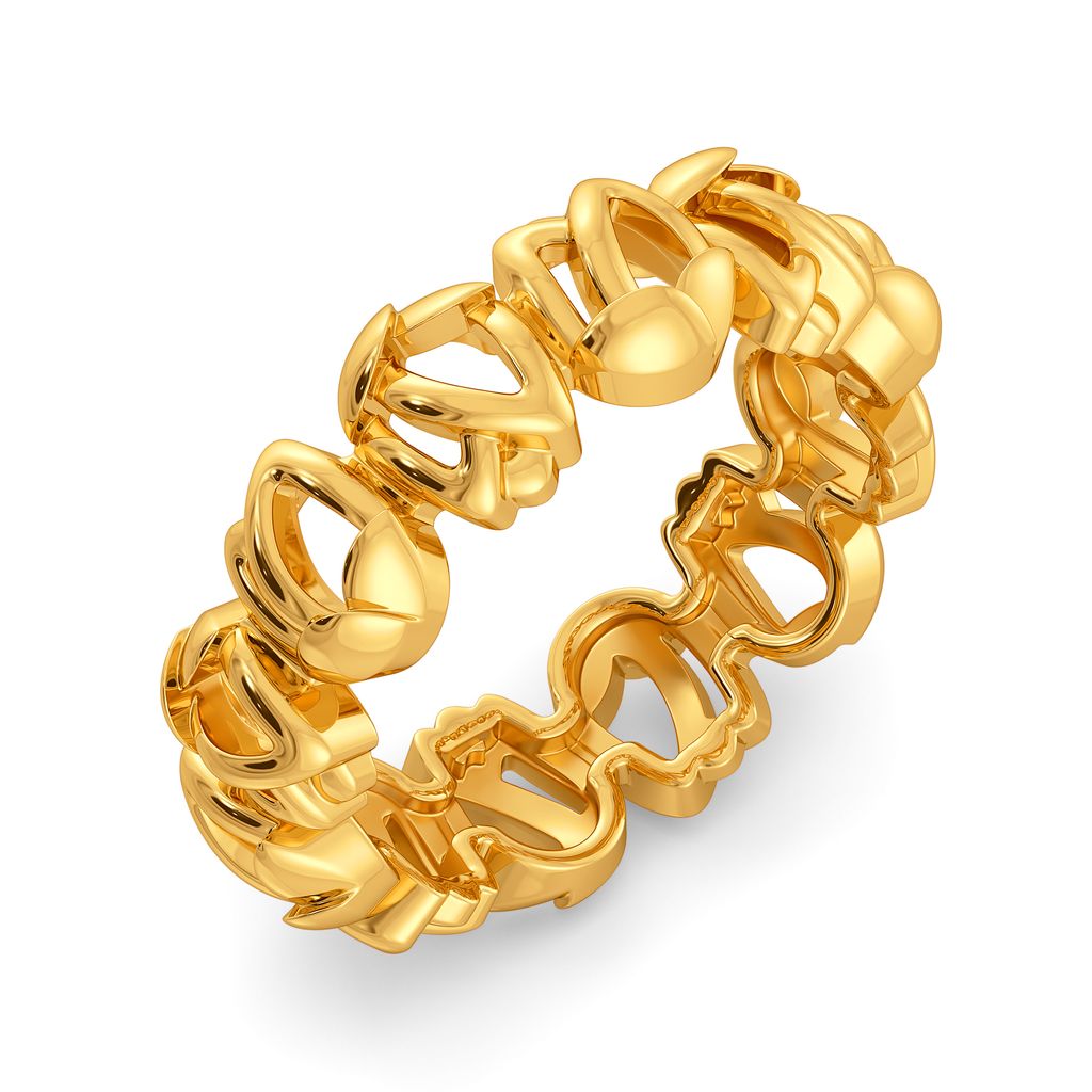Tune Into Tulip Gold Rings