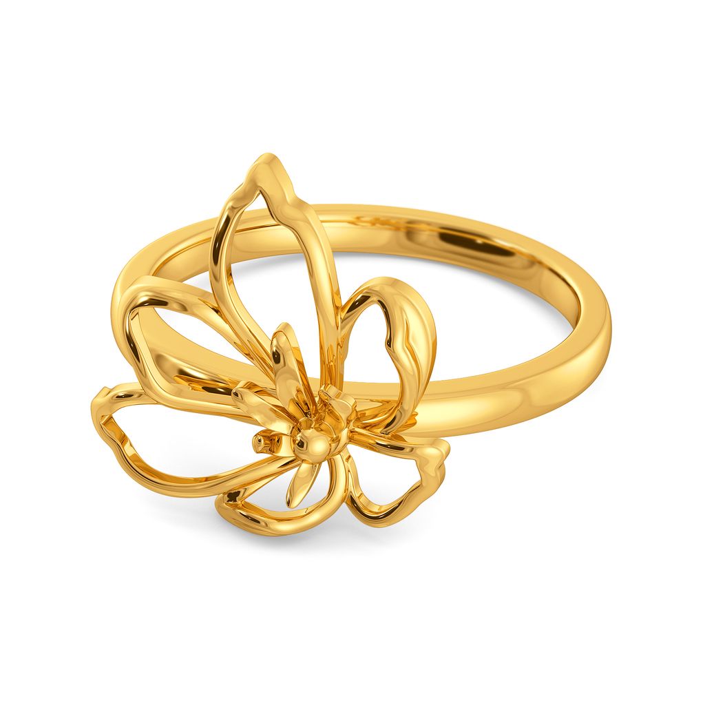 Ode to Orchid Gold Rings alternate view 3