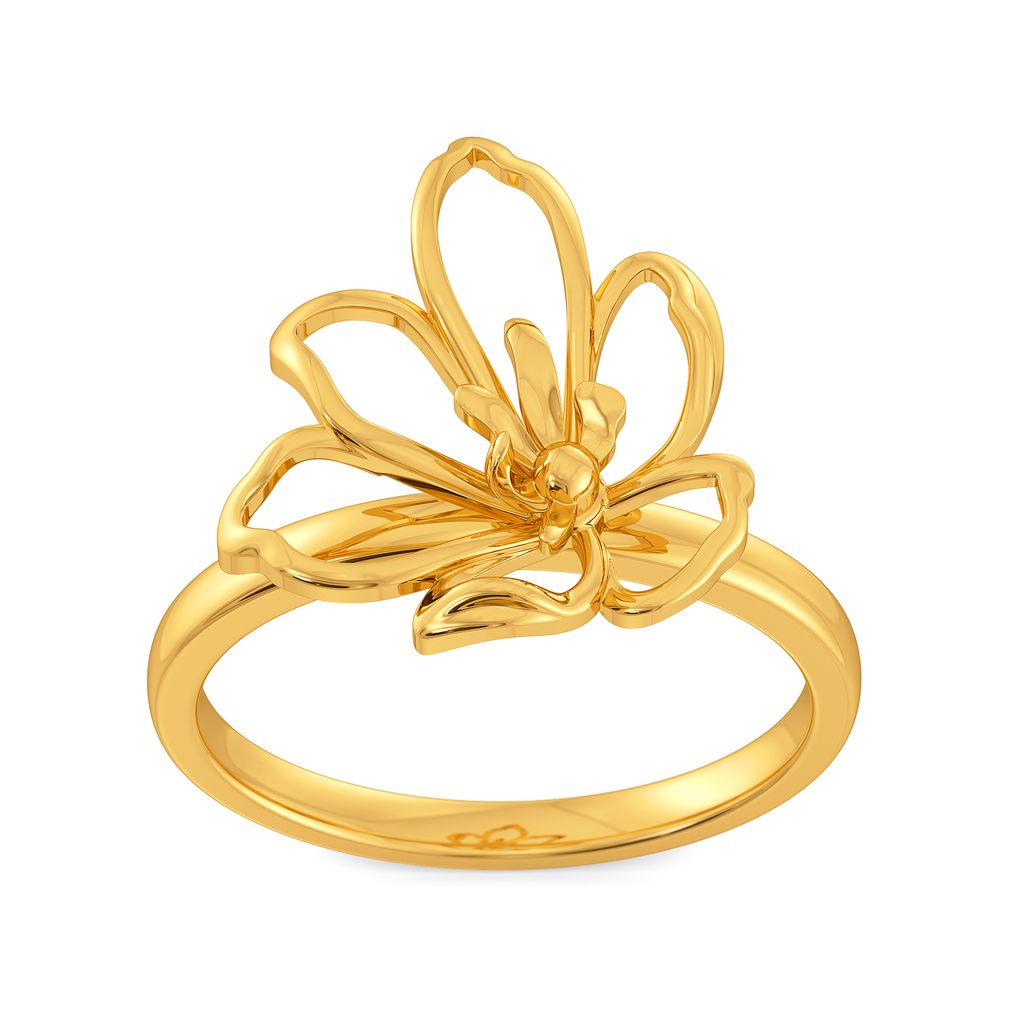 Ode to Orchid Gold Rings alternate view 2
