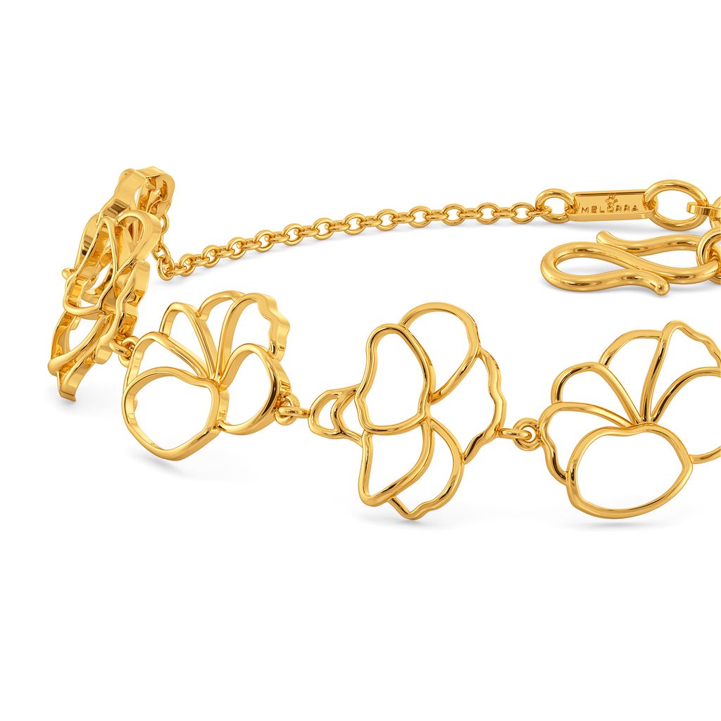 Orchid Aboard Gold Bracelets
