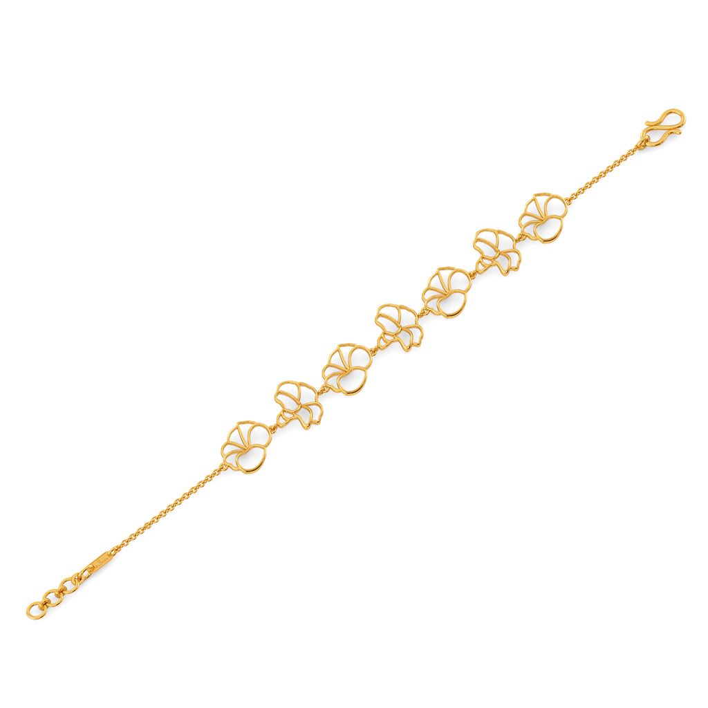Orchid Aboard Gold Bracelets