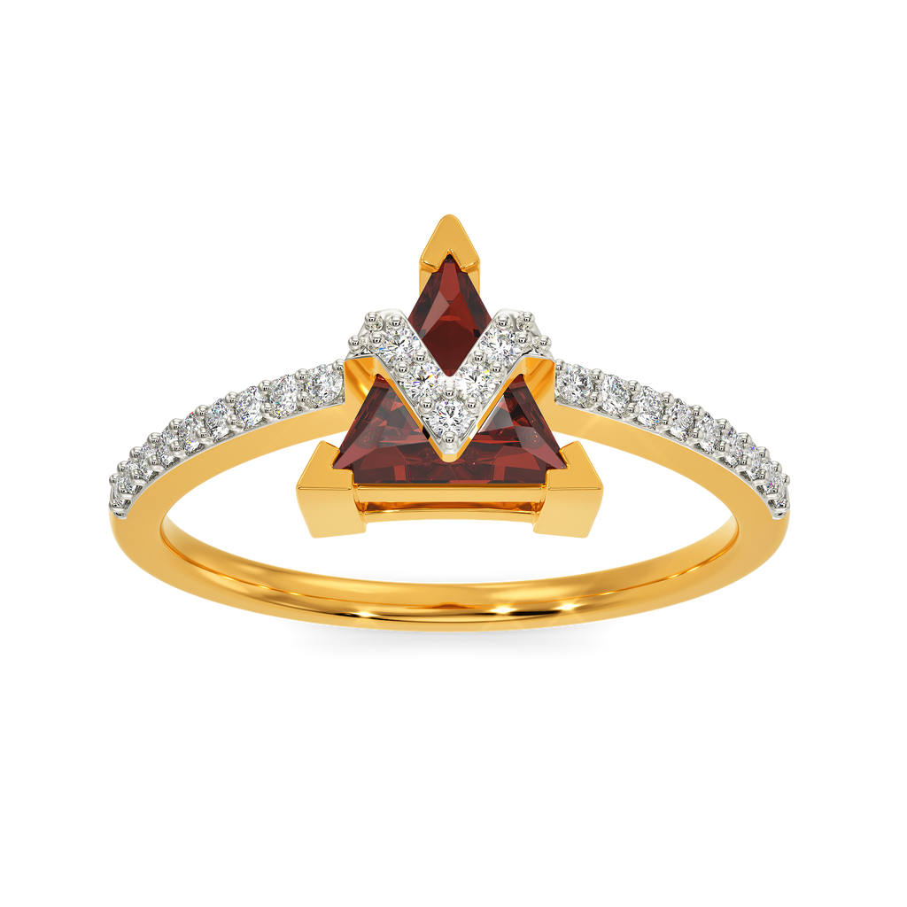 Iconic Garnet Diamond Rings alternate view 3