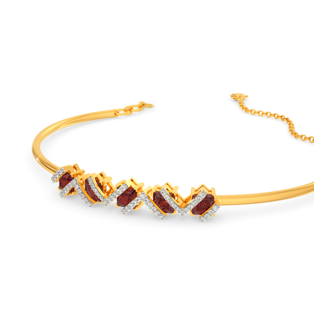 Red Glow Diamond Bangles