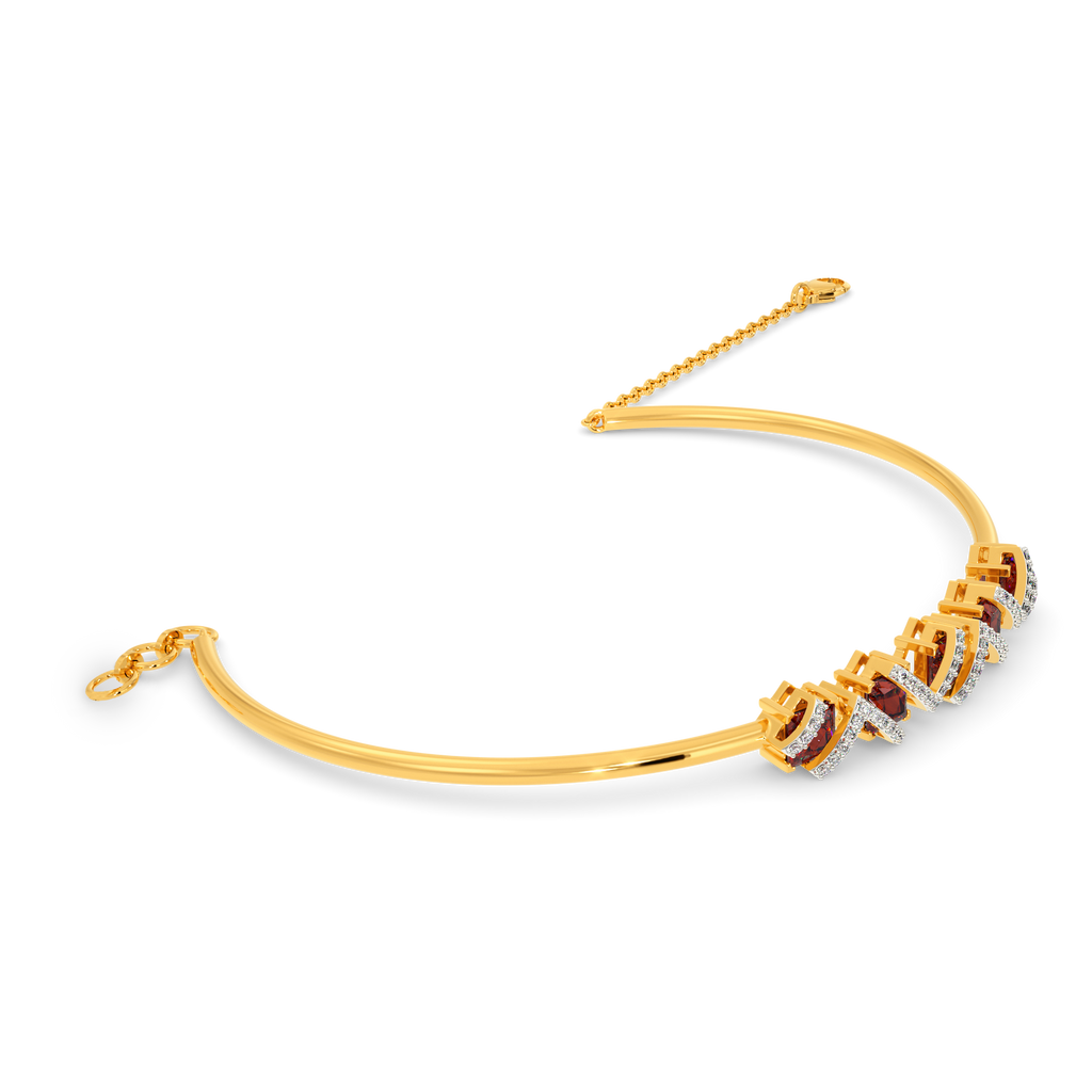 Red Glow Diamond Bangles