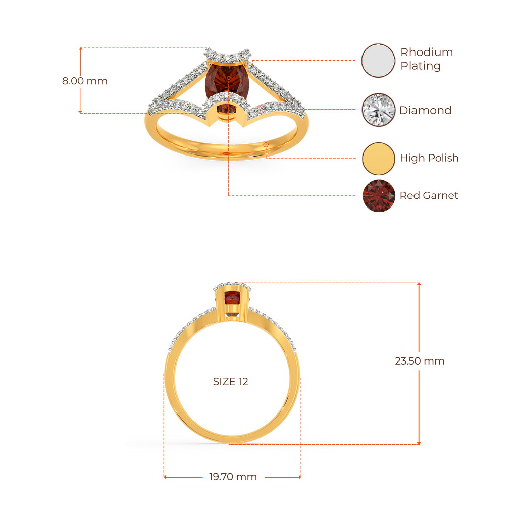 Red Power Diamond Rings image