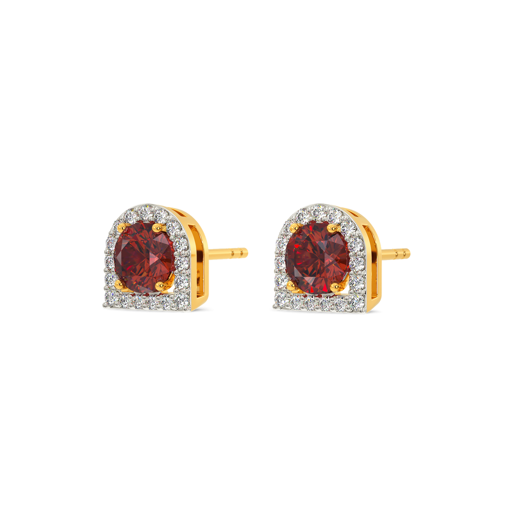 Red Craze Diamond Earrings