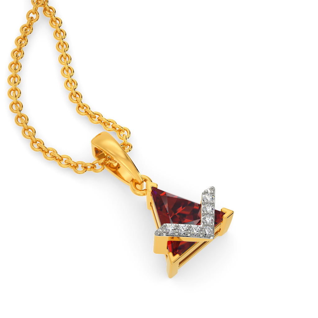 Red Drama Diamond Pendants