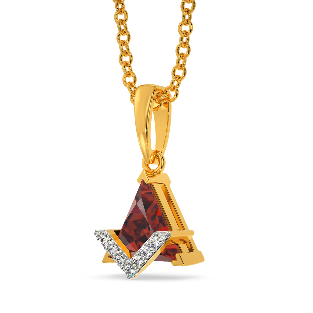 Red Drama Diamond Pendants