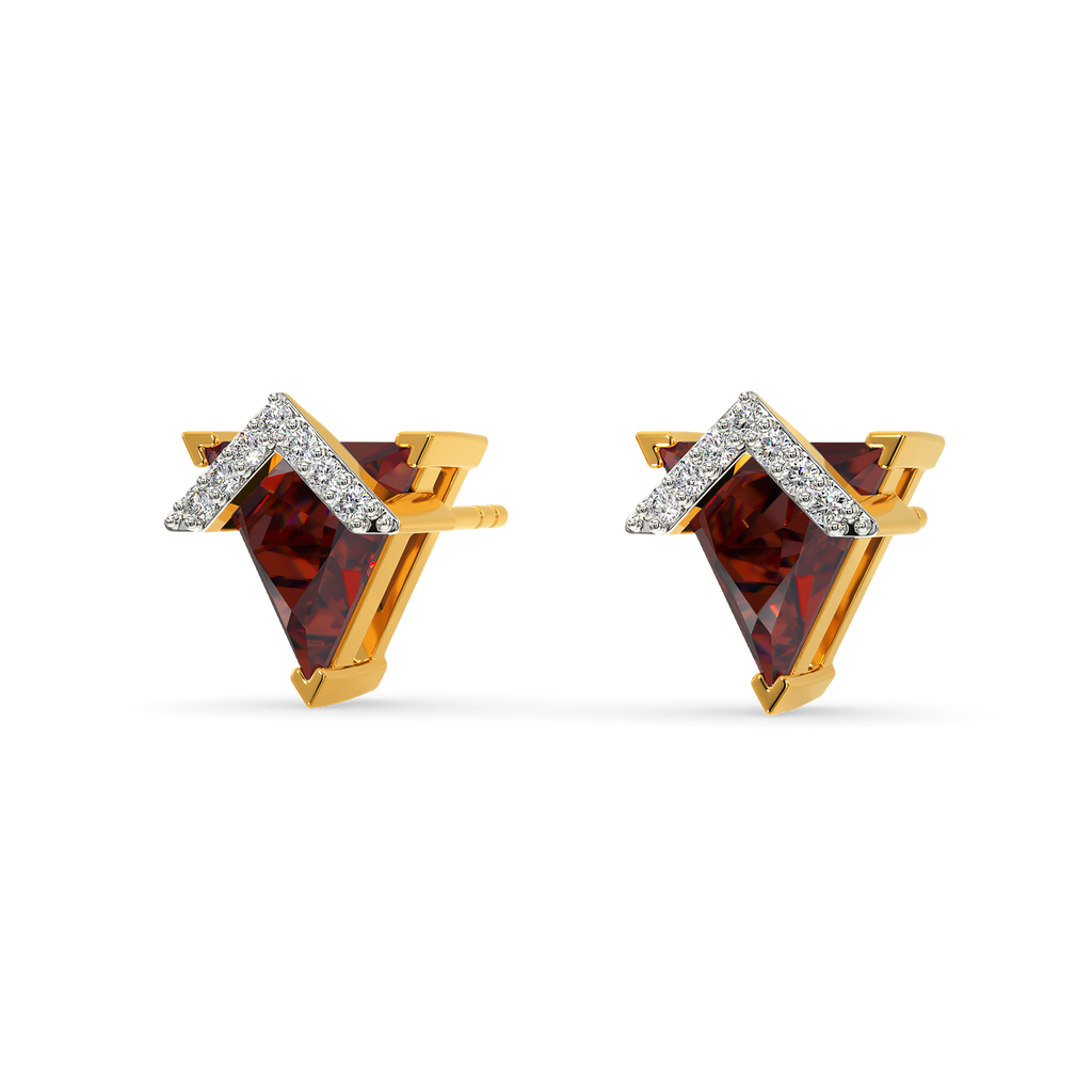 Red Drama Diamond Earrings