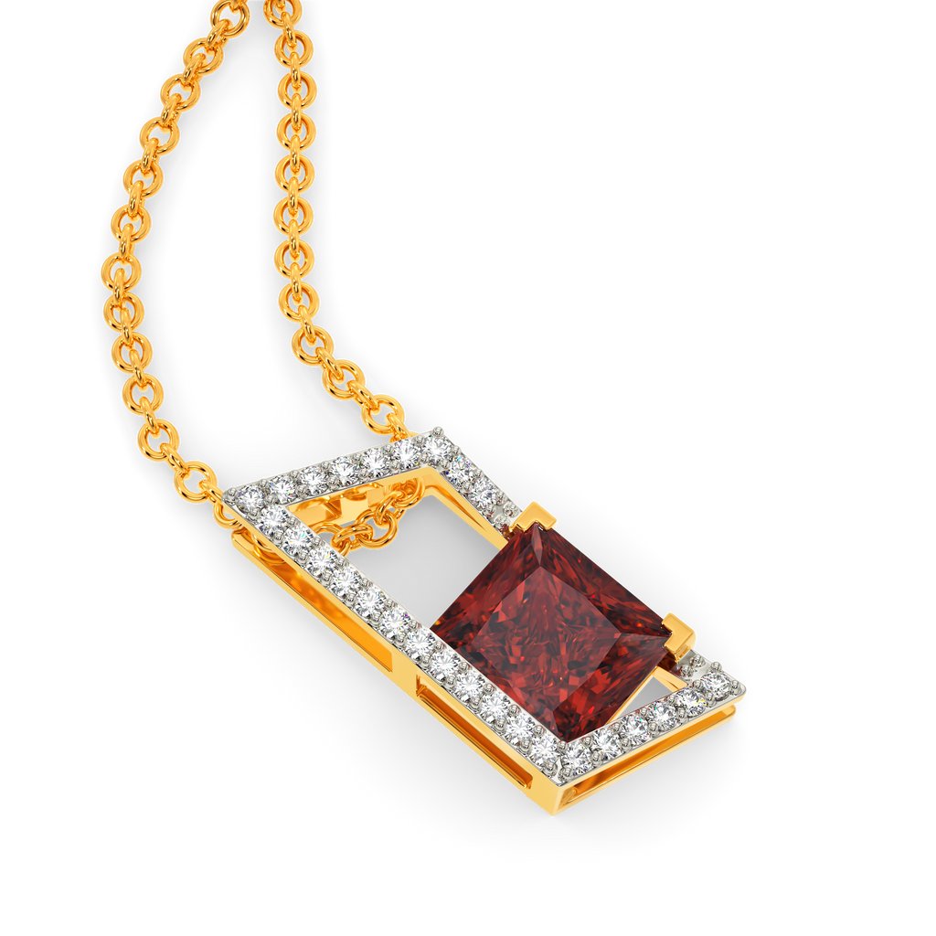 Like Molten Lava Diamond Pendants