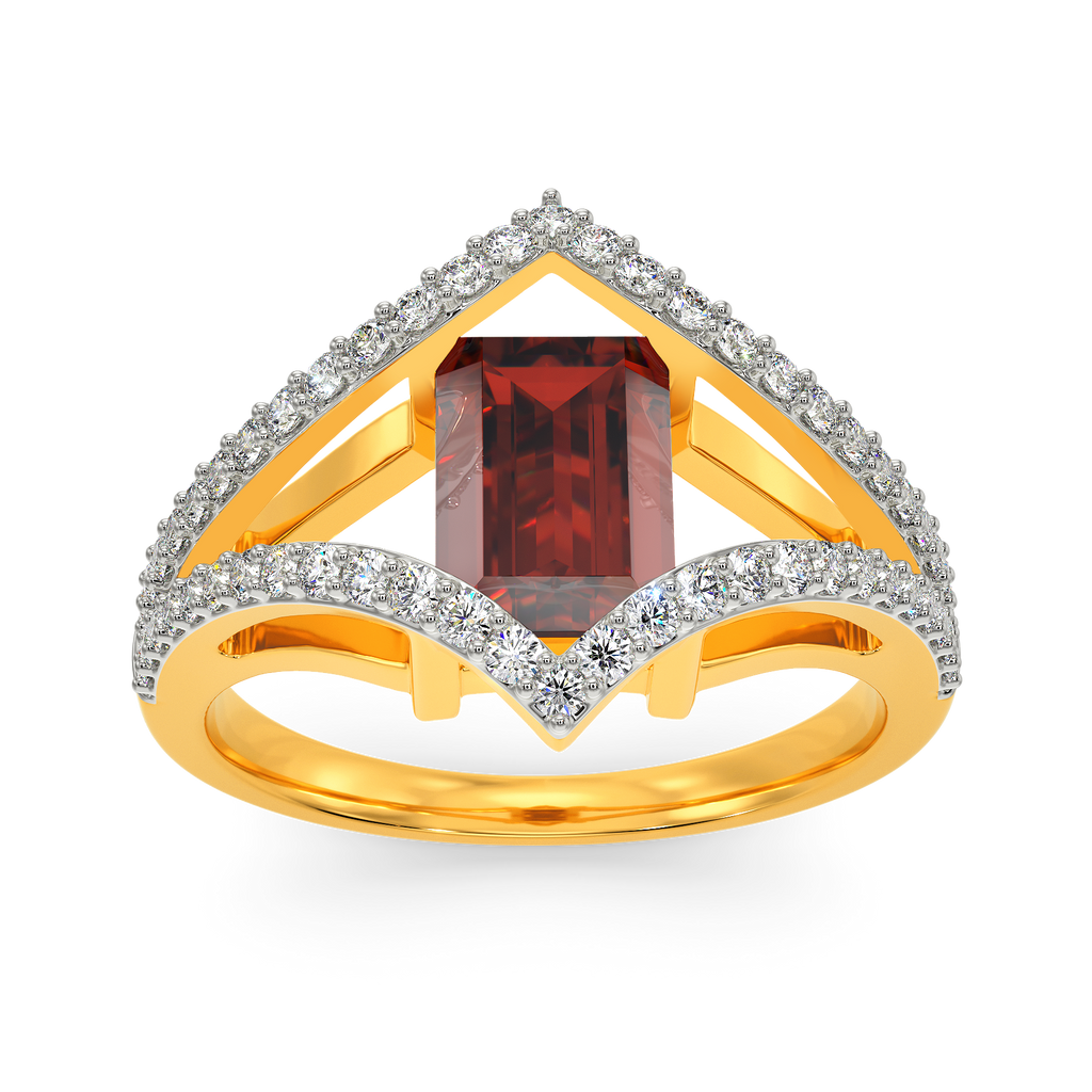 Red Glam Diamond Rings alternate view 3