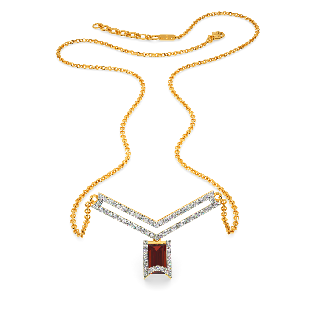In A Red Mood Diamond Necklaces
