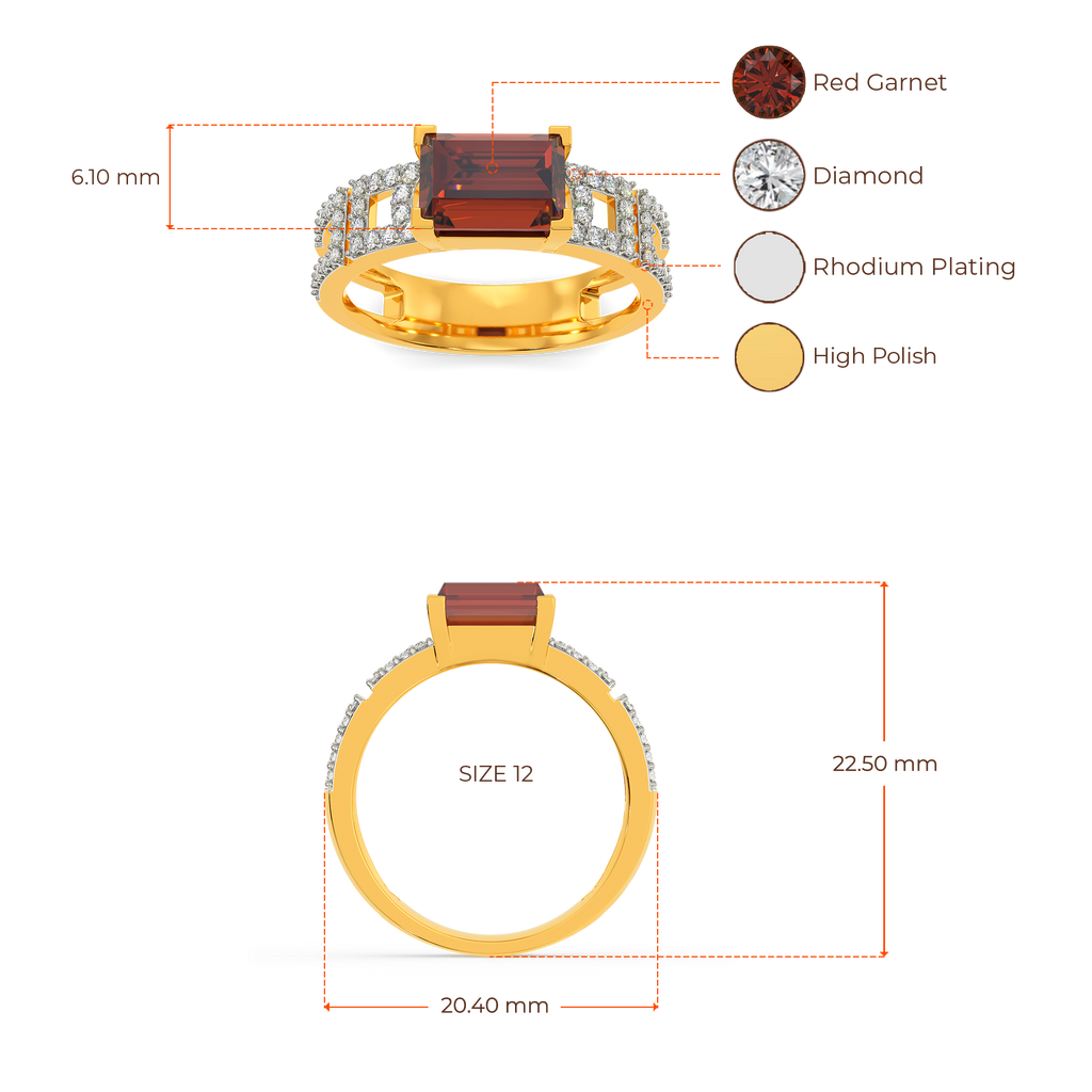 Red Fair Diamond Rings image