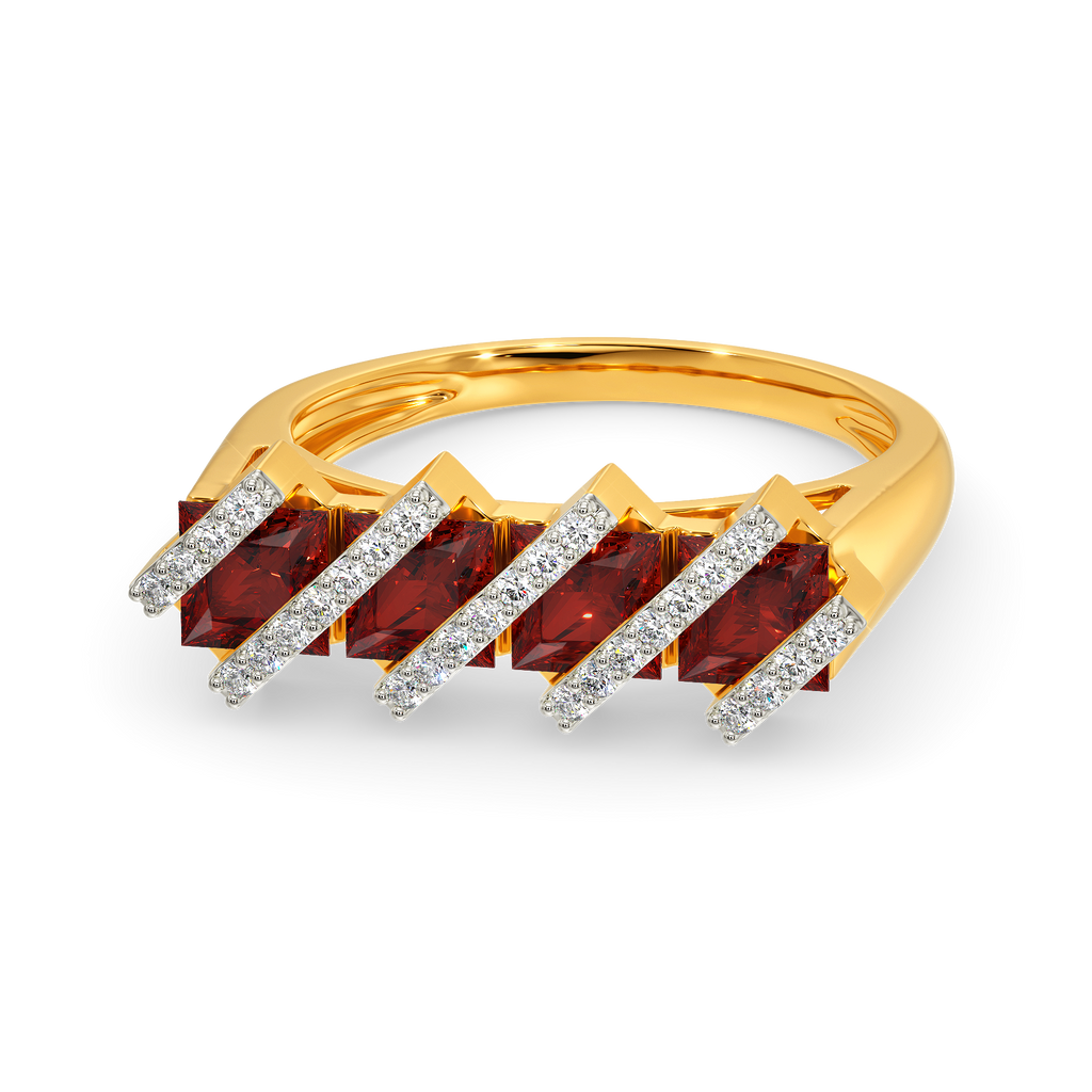Red Dazzle Diamond Rings
