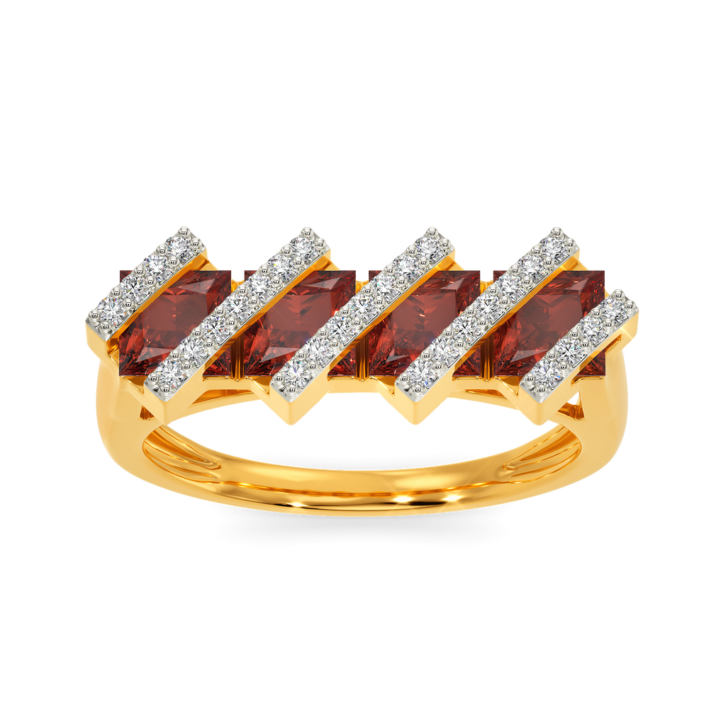 Red Dazzle Diamond Rings