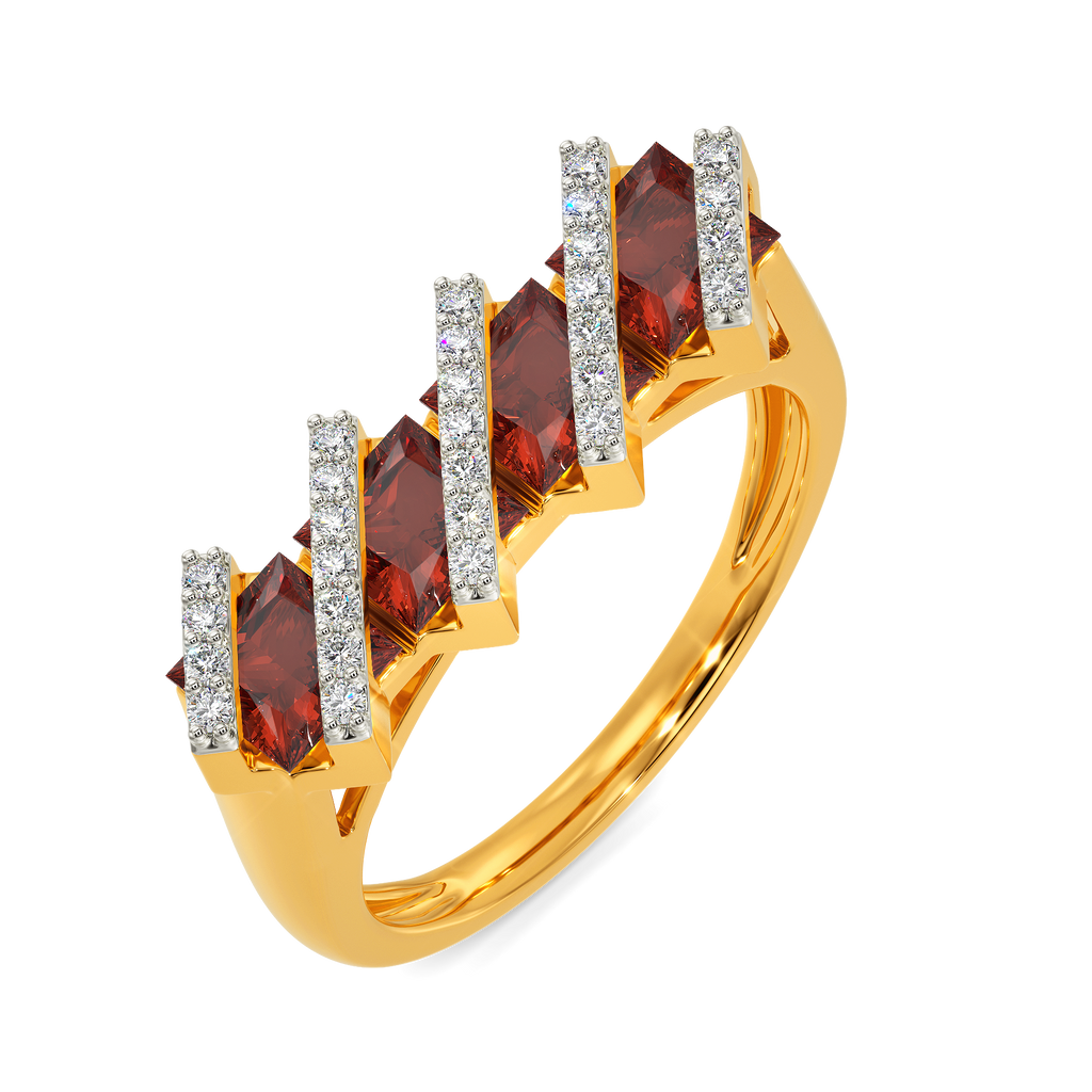 Red Dazzle Diamond Rings