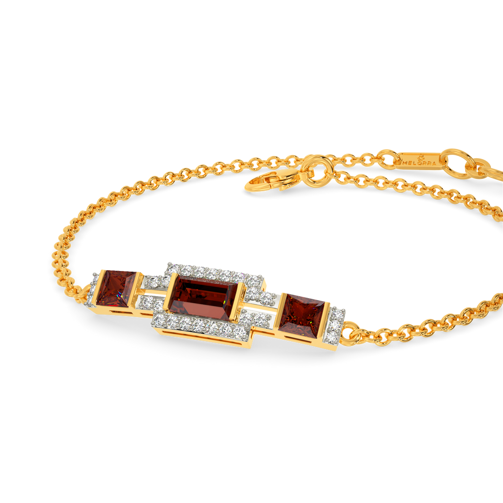 Poppin Red Diamond Bracelets