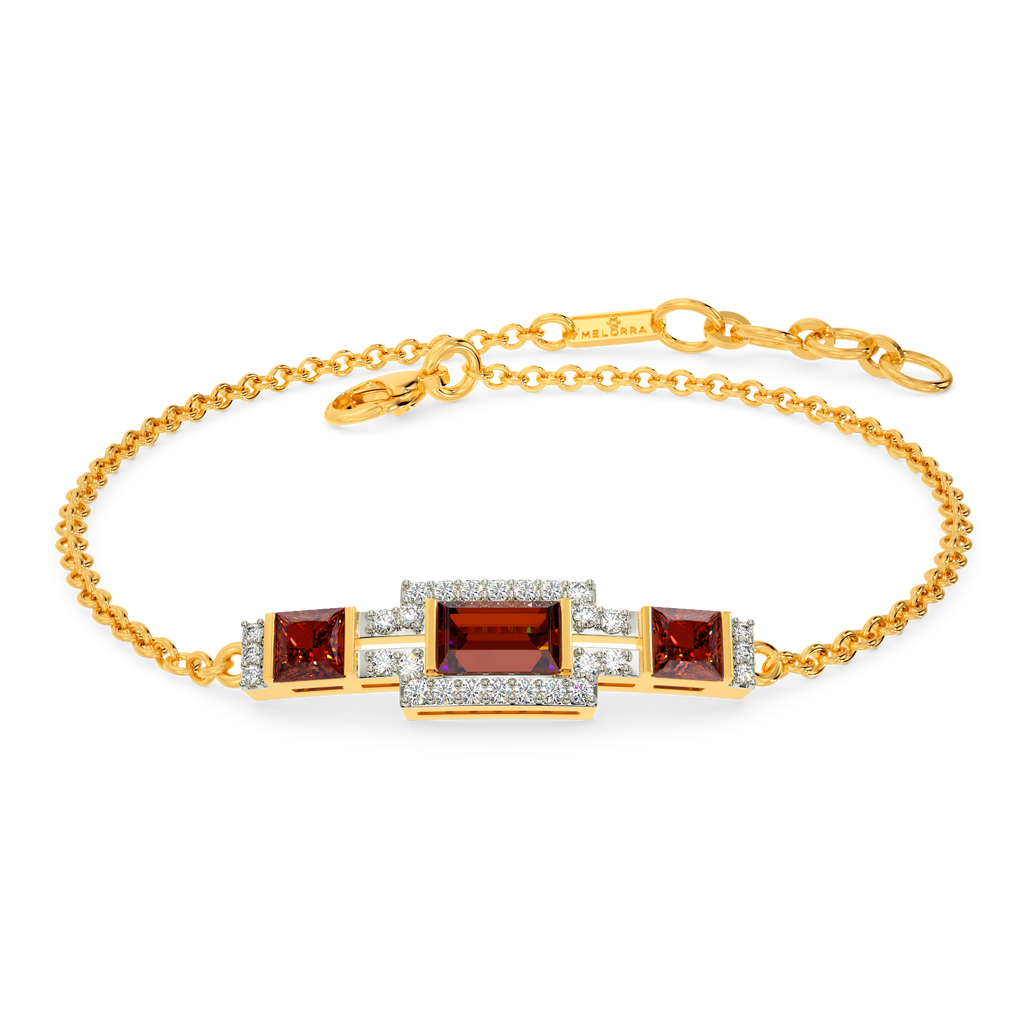 Poppin Red Diamond Bracelets