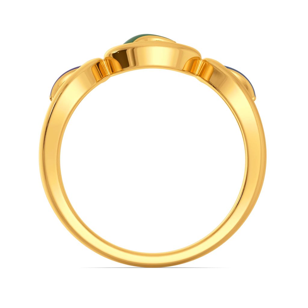 Plume Pop Gold Rings image