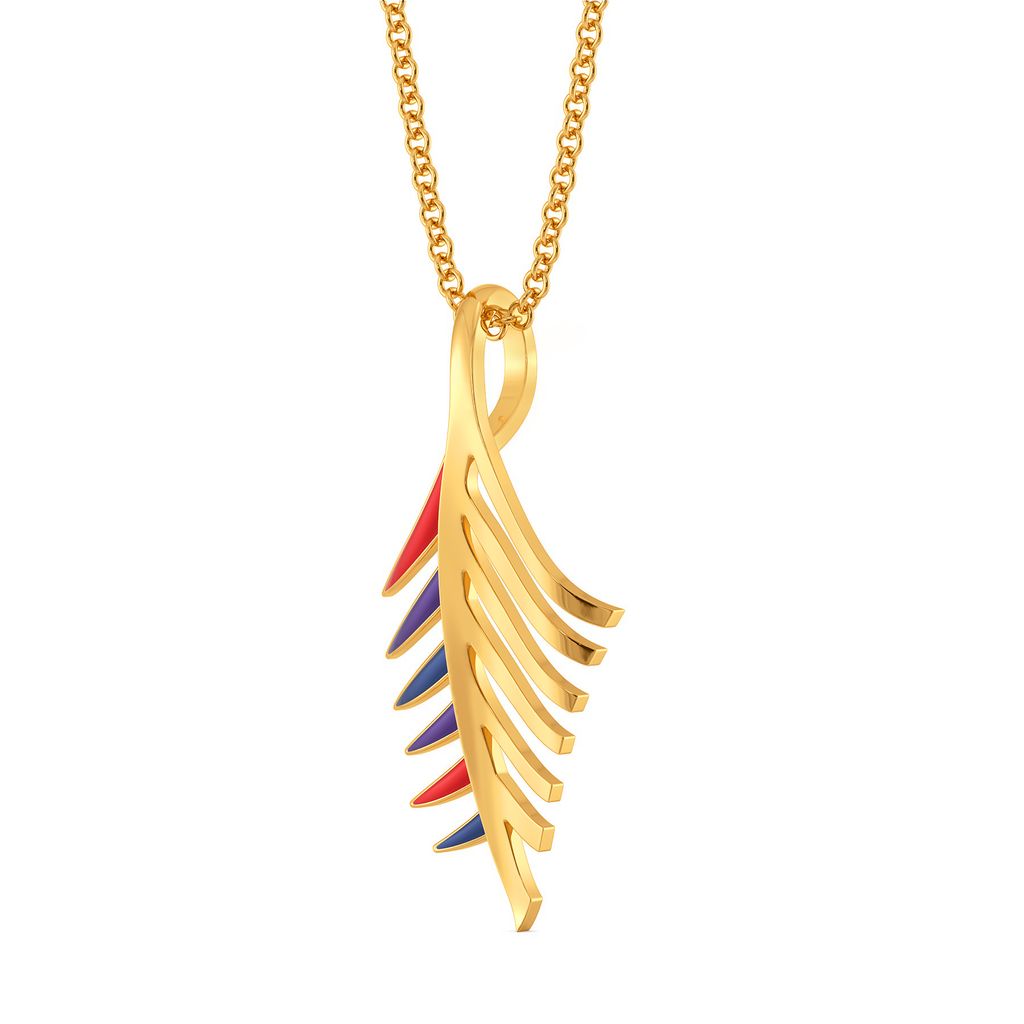 Plume Palette Gold Pendants