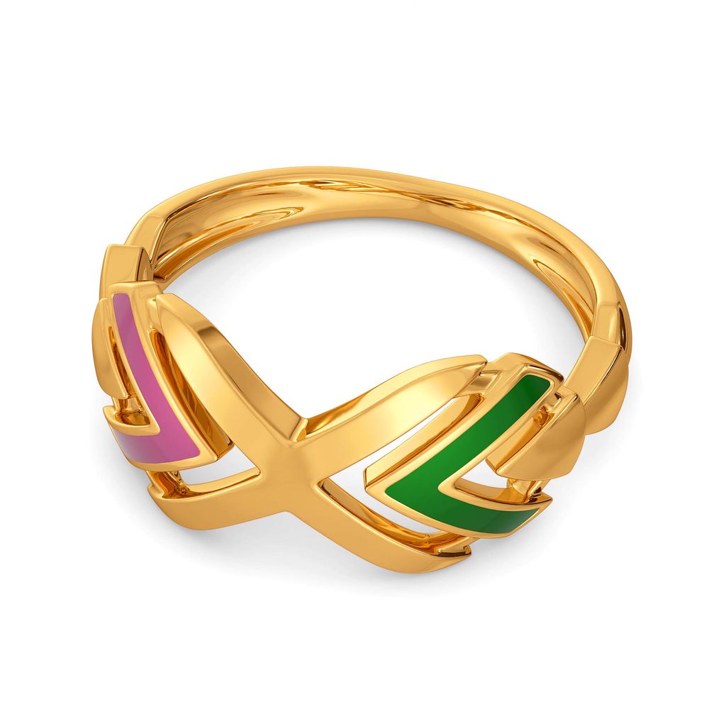 Feather Fashion Gold Rings image