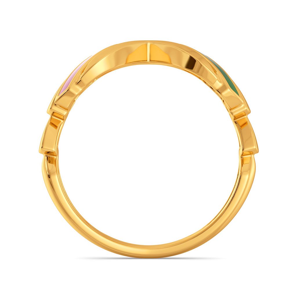 Feather Fashion Gold Rings image