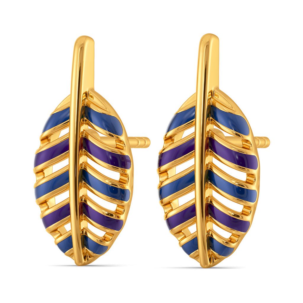 Fluff A Feather Gold Earrings