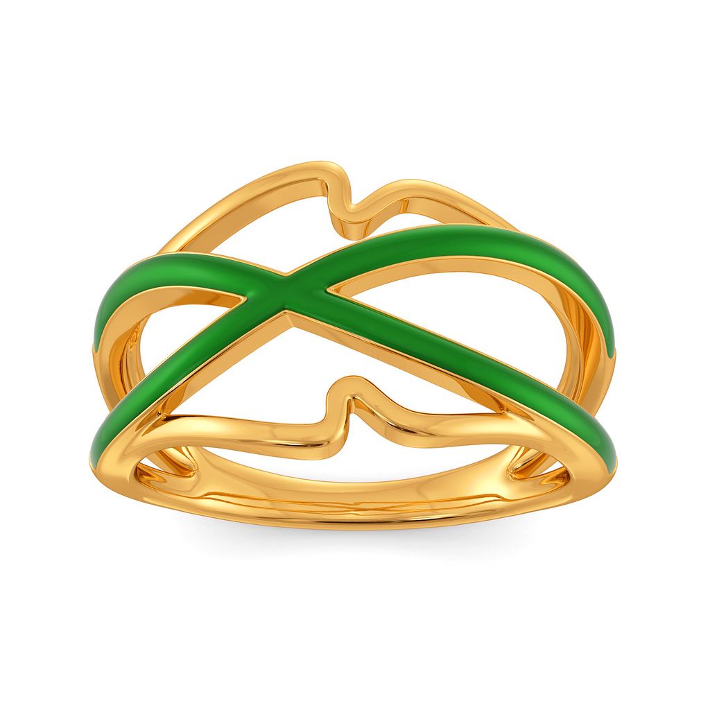 Green Preen Gold Rings alternate view 3