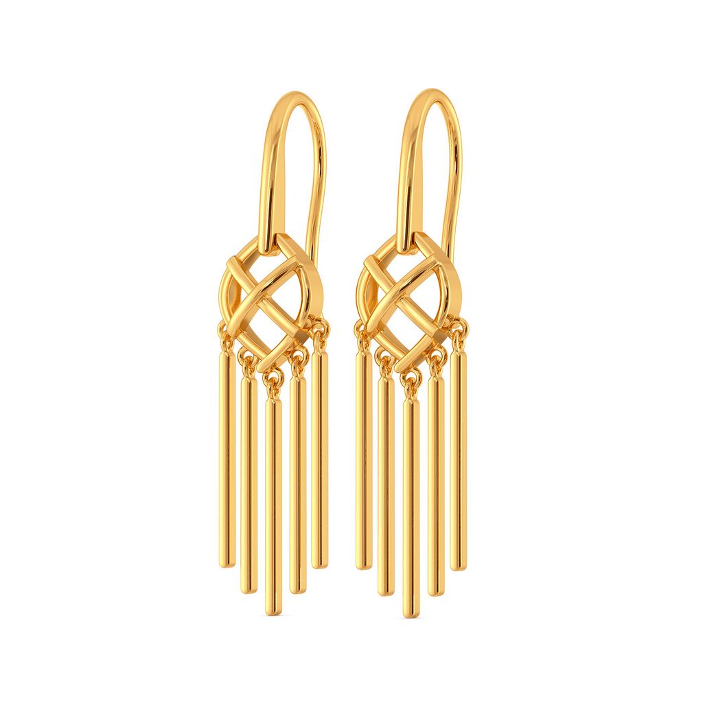 Knit Wit Gold Earrings