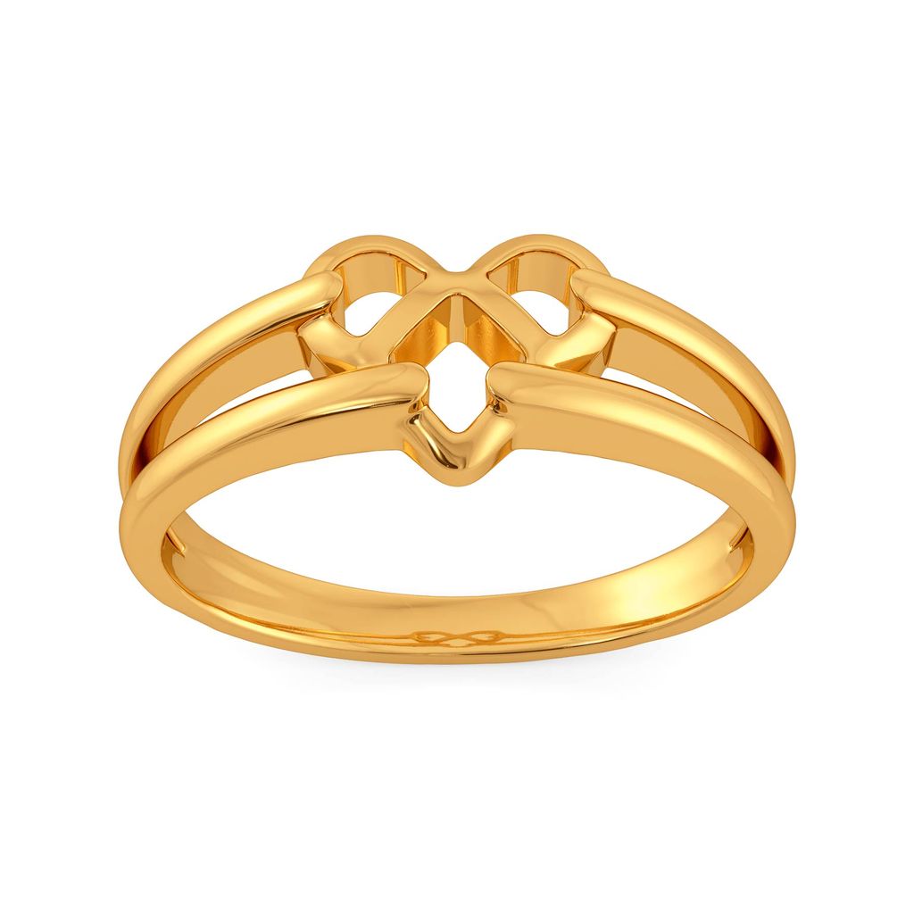 Knot A Fringe Gold Rings alternate view 2