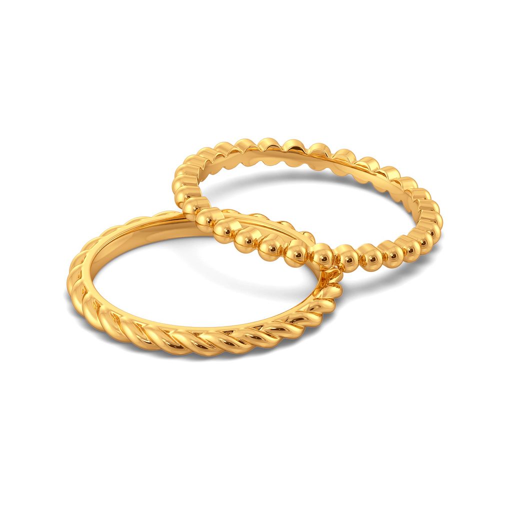Flick A Fringe Gold Rings alternate view 3