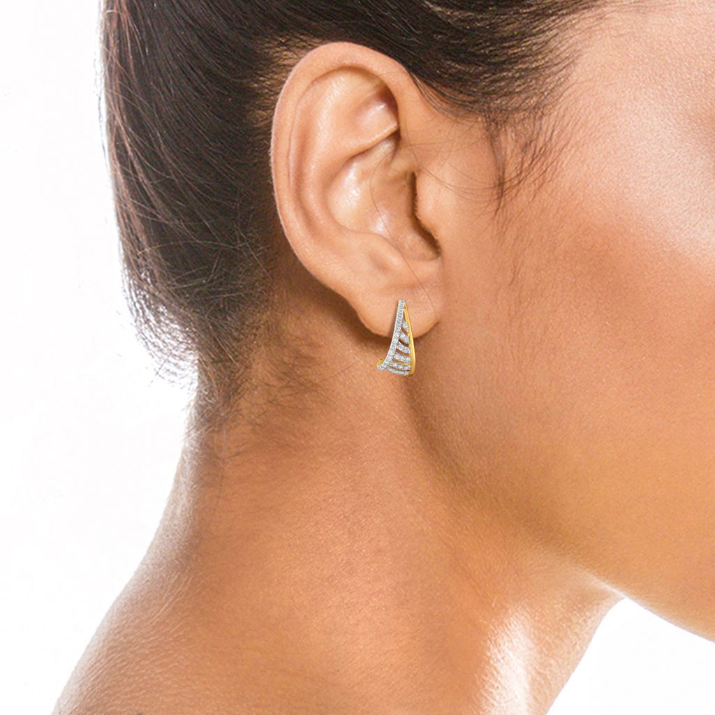 Bourgeois Twist Diamond Earrings