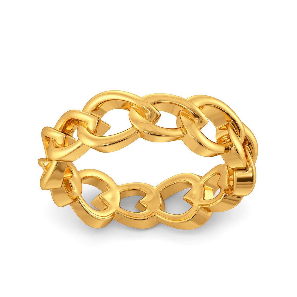 Match the Mesh Gold Rings alternate view 2