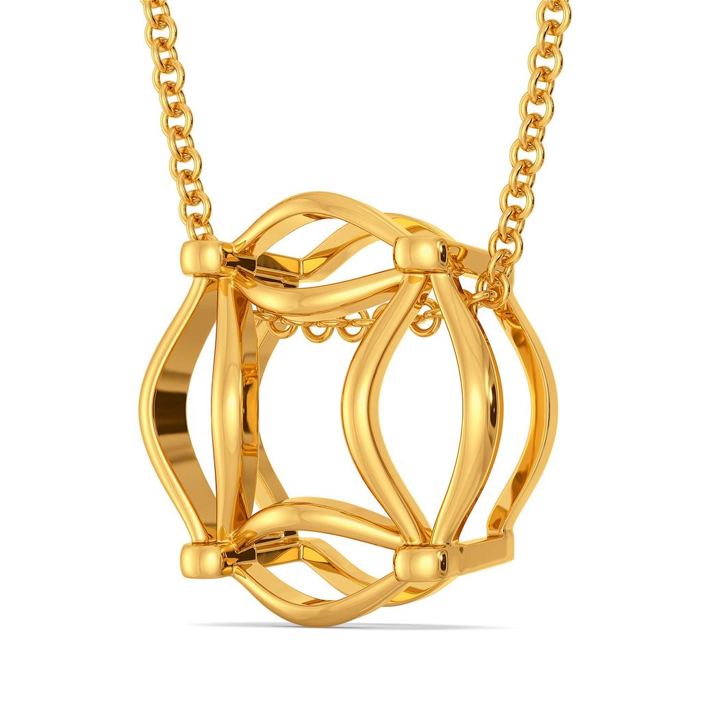 Bohemian Nets Gold Pendants