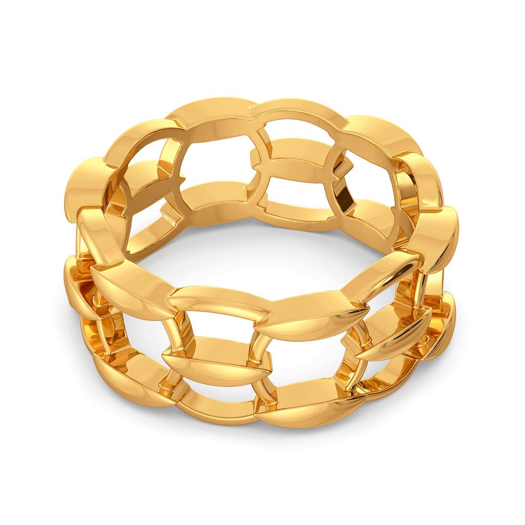 Meshy Affair Gold Rings alternate view 3