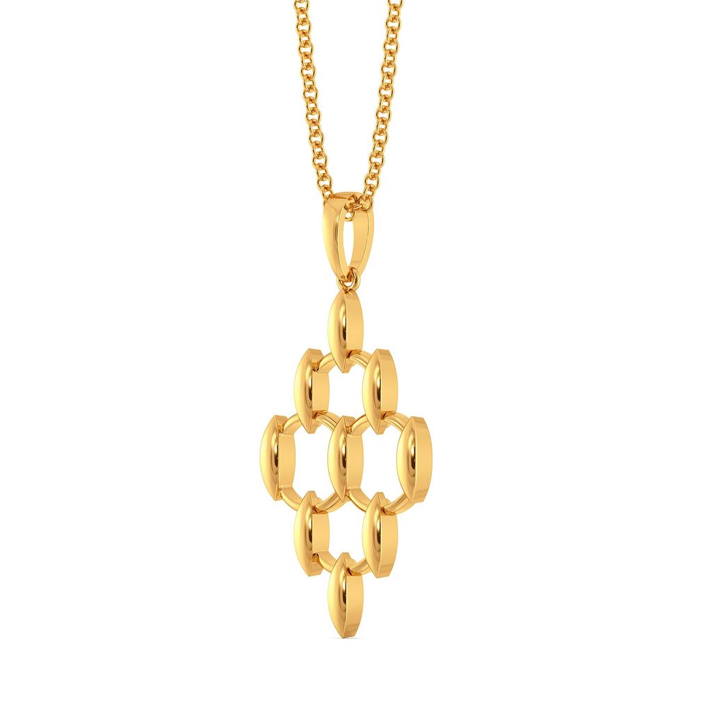 Meshy Affair Gold Pendants